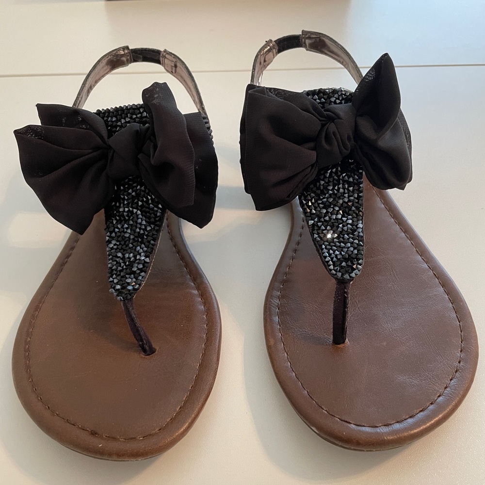 Material Girl black sandals
